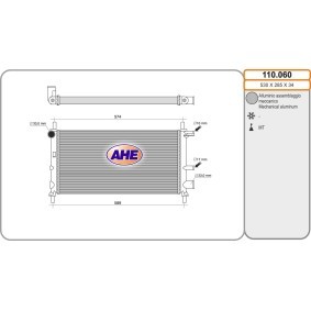 Achetez des Radiateur du moteur AHE 110.060 à prix pour 82,07 €
