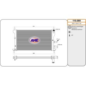 Achetez des Radiateur du moteur AHE 110.080 à prix pour 87,77 €