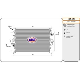 Acquista Radiatore motore da AHE 110.151 a buon mercato per soli 201,97 €