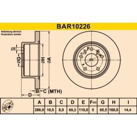 Compre Disco de travão da Barum BAR10226 a um preço baixo por 28,45 €