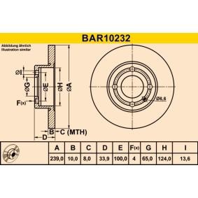 Comprar Disco de freno de Barum BAR10232 a bajo precio de 24,62 €