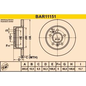 Bremsscheibe BAR11151