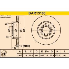Compre Disco de travão da Barum BAR13160 a um preço baixo por 28,56 €