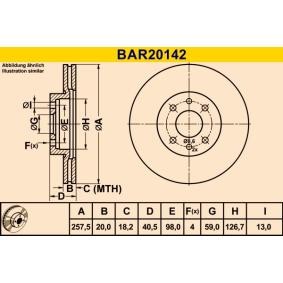 Comprar Disco de freno de Barum BAR20142 a bajo precio de 29,31 €