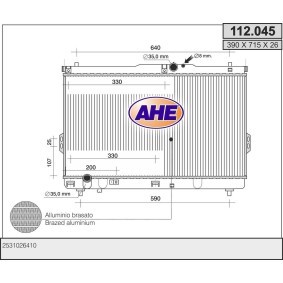 Acquista Radiatore motore da AHE 112.045 a buon mercato per soli 243,63 €