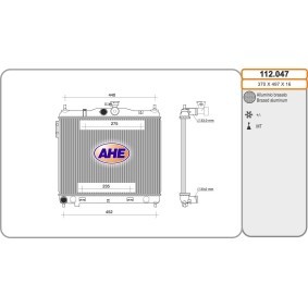 Acquista Radiatore motore da AHE 112.047 a buon mercato per soli 98,65 €