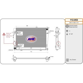Acquista Radiatore motore da AHE 112.053 a buon mercato per soli 171,35 €