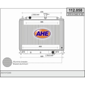 Acquista Radiatore motore da AHE 112.058 a buon mercato per soli 168,76 €