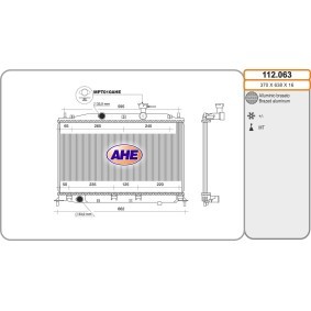 Acquista Radiatore motore da AHE 112.063 a buon mercato per soli 105,05 €