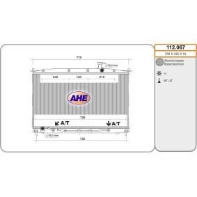 Acquista Radiatore motore da AHE 112.067 a buon mercato per soli 153,60 €