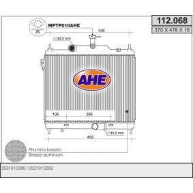 Acquista Radiatore motore da AHE 112.068 a buon mercato per soli 123,11 €