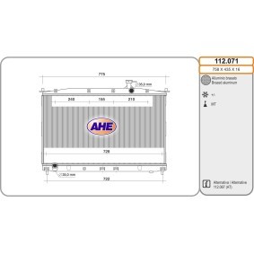 Acquista Radiatore motore da AHE 112.071 a buon mercato per soli 207,07 €