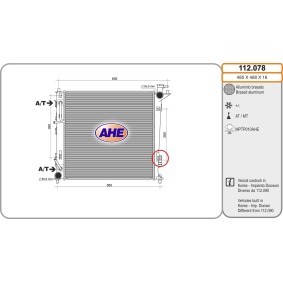 Acquista Radiatore motore da AHE 112.078 a buon mercato per soli 217,29 €
