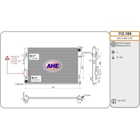 Acquista Radiatore motore da AHE 112.104 a buon mercato per soli 256,67 €