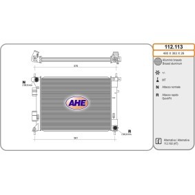 Acquista Radiatore motore da AHE 112.113 a buon mercato per soli 188,48 €