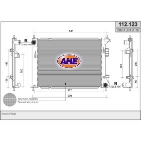 Acquista Radiatore motore da AHE 112.123 a buon mercato per soli 164,10 €