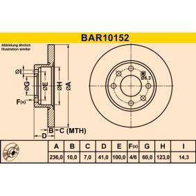 Compre Disco de travão da Barum BAR10152 a um preço baixo por 22,35 €