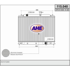 Acquista Radiatore motore da AHE 115.040 a buon mercato per soli 204,69 €