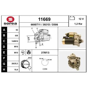 Köp Startmotor av EAI 11669 till det låga priset 1431,09 kr