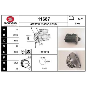 Köp Startmotor av EAI 11687 till det låga priset 1698,21 kr