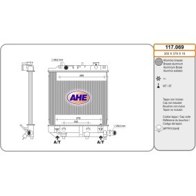 Achetez des Radiateur du moteur AHE 117.069 à prix pour 111,87 €
