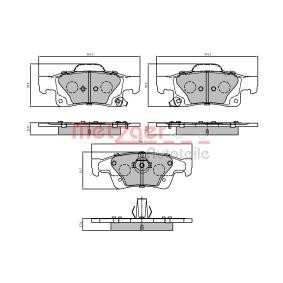 Comprar Juego de pastillas de freno de METZGER 1170838 a bajo precio de 43,03 €