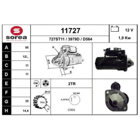 Köp Startmotor av EAI 11727 till det låga priset 3232,10 kr
