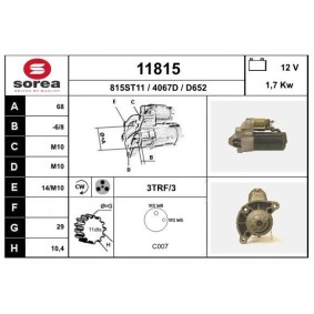 Köp Startmotor av EAI 11815 till det låga priset 3649,40 kr