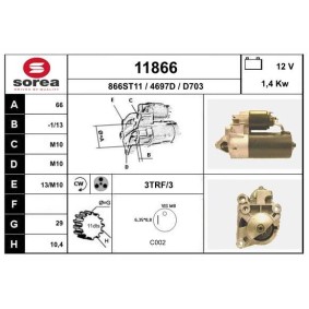 Köp Startmotor av EAI 11866 till det låga priset 1100,56 kr