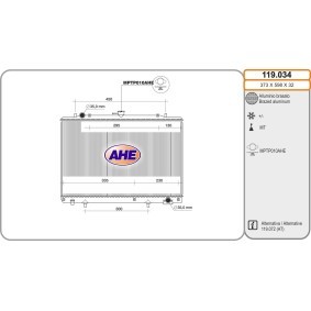 Achetez des Radiateur du moteur AHE 119.034 à prix pour 114,34 €