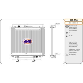 Achetez des Radiateur du moteur AHE 119.036 à prix pour 241,58 €