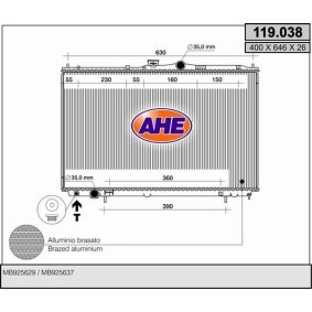 Köp Kylare av AHE 119.038 till det låga priset 2915,78 kr