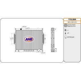 Achetez des Radiateur du moteur AHE 119.064 à prix pour 462,53 €