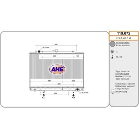 Achetez des Radiateur du moteur AHE 119.072 à prix pour 292,60 €