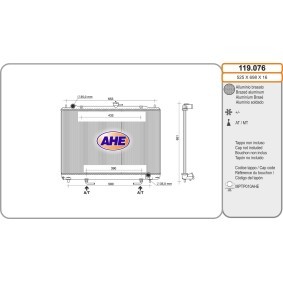Achetez des Radiateur du moteur AHE 119.076 à prix pour 195,39 €