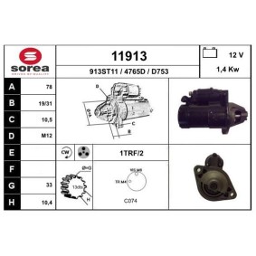 Köp Startmotor av EAI 11913 till det låga priset 1313,07 kr