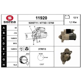 Köp Startmotor av EAI 11920 till det låga priset 1485,40 kr