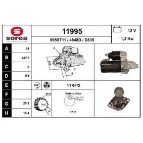 Compre Motor de arranque da EAI 11995 a um preço baixo por 102,44 €