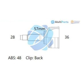 Compre Jogo de apoios, veio de transmissão da ODM-MULTIPARTS 12-011633 a um preço baixo por 67,34 €