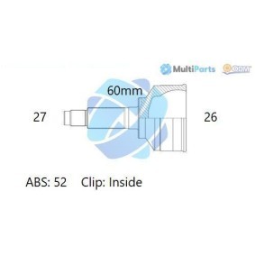 Compre Jogo de apoios, veio de transmissão da ODM-MULTIPARTS 12-080658 a um preço baixo por 50,87 €