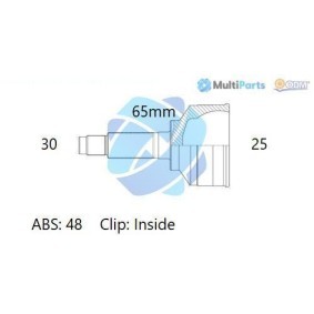 Compre Jogo de apoios, veio de transmissão da ODM-MULTIPARTS 12-080691 a um preço baixo por 77,76 €