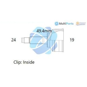 Compre Jogo de apoios, veio de transmissão da ODM-MULTIPARTS 12-090270 a um preço baixo por 46,34 €