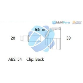 Compre Jogo de apoios, veio de transmissão da ODM-MULTIPARTS 12-161756 a um preço baixo por 47,37 €