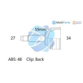 Compre Jogo de apoios, veio de transmissão da ODM-MULTIPARTS 12-161773 a um preço baixo por 50,87 €