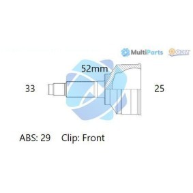 Achetez des Jeu de joints, arbre de transmission ODM-MULTIPARTS 12-231437 à prix pour 43,77 €