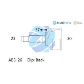 Compre Jogo de apoios, veio de transmissão da ODM-MULTIPARTS 12-291383 a um preço baixo por 40,96 €