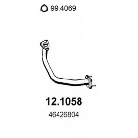 Köp Avgasrör av ASSO 12.1058 till det låga priset 1708,11 kr