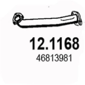 Kjøp Eksosrør av ASSO 12.1168 til den lave prisen 1841,71 NOK