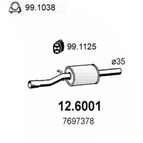 Mittelschalldämpfer 12.6001