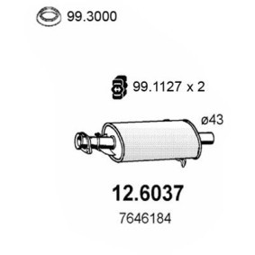 Mittelschalldämpfer 12.6037